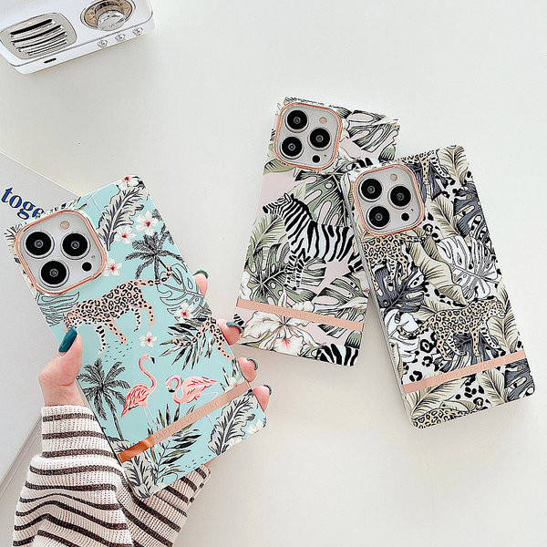 Husa din silicon pentru iPhone cu imprimeu color