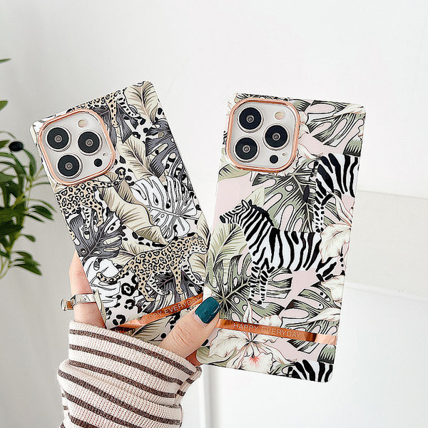 Husa din silicon pentru iPhone cu imprimeu color