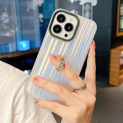 Silikonska maska sa metalnim prstenom za iPhone