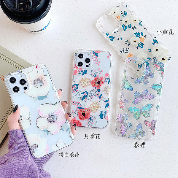 Lillemotiividega silikoonümbris iPhone`ile