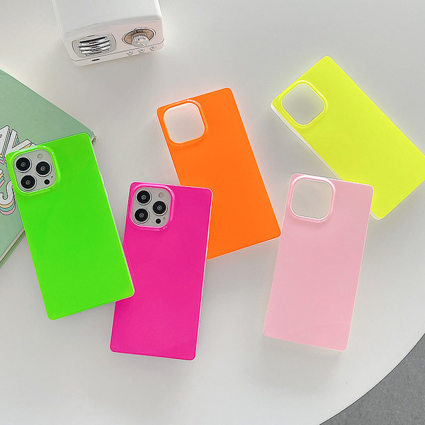 Husa din silicon pentru iPhone in culori neon