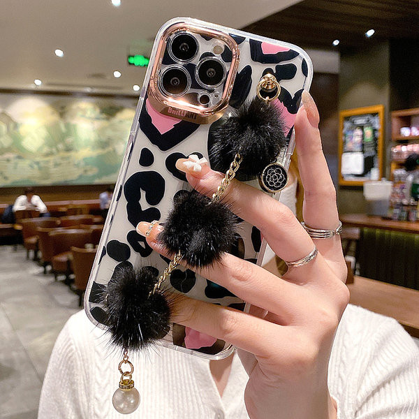 Modern szilikon tok fém lánccal és eco pehellyel