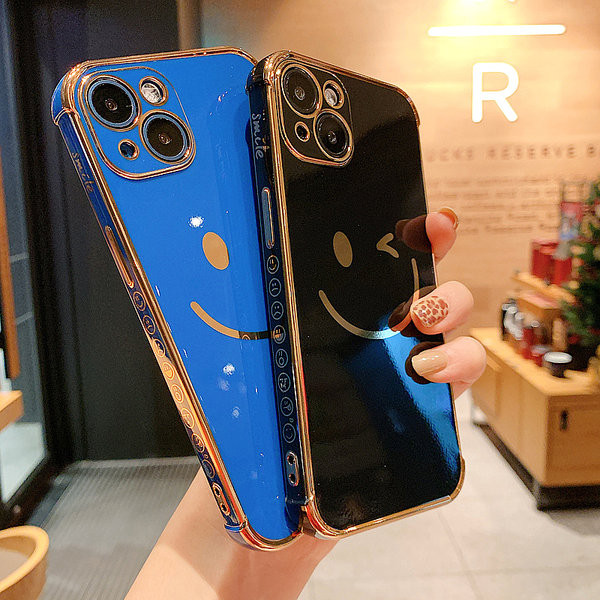 Husă din silicon pentru iPhone cu o față zâmbitoare