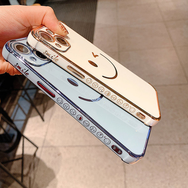 Husă din silicon pentru iPhone cu o față zâmbitoare