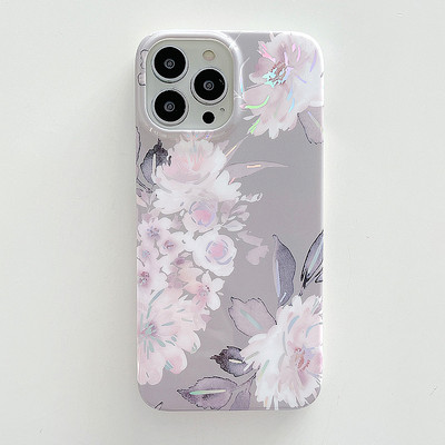 Silikonska maska sa cvjetnim uzorkom za iPhone