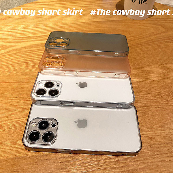 Изчистен модел силиконов прозрачен калъф за iPhone