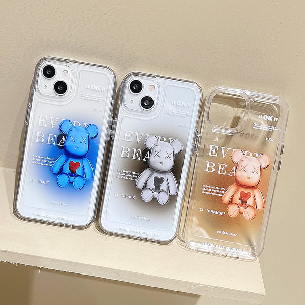 Husa de ursuleti din silicon pentru telefonul mobil iPhone