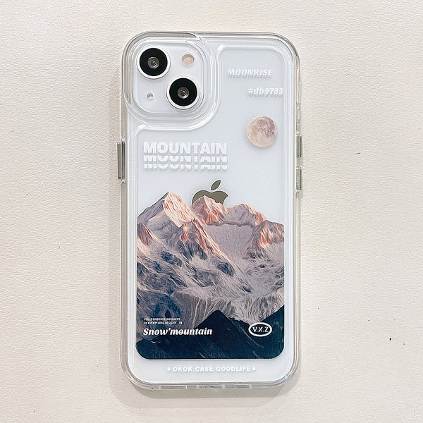 Husă din silicon rezistentă la cădere cu imprimeu color pentru iPhone