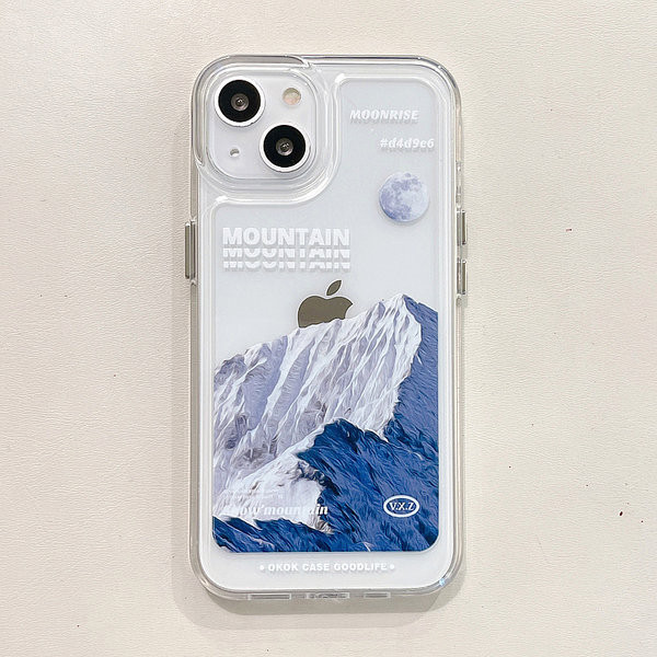 Husă din silicon rezistentă la cădere cu imprimeu color pentru iPhone