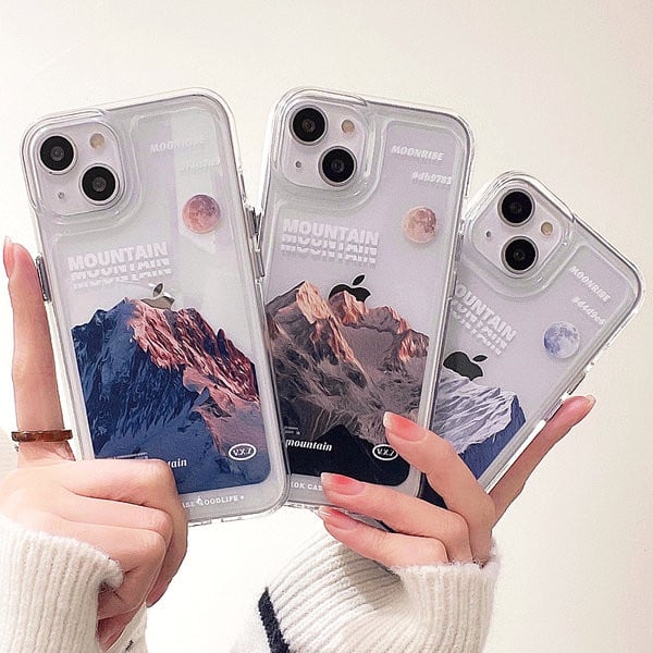 Husă din silicon rezistentă la cădere cu imprimeu color pentru iPhone