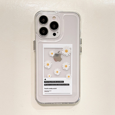 Защитен силиконов калъф с цветна щампа за iPhone