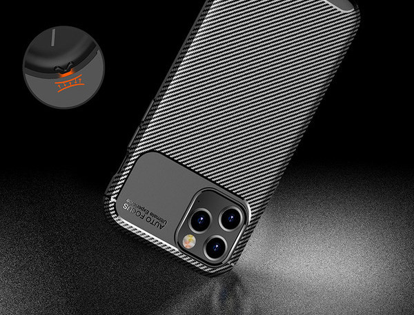 Silikona maciņš melnā, zilā un brūnā krāsā - piemērots iPhone 12pro Max