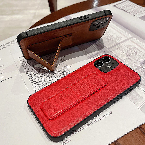 Νέο μοντέλο δερμάτινη θήκη με βάση για iPhone