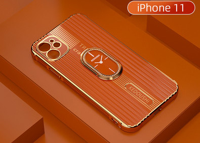 Θήκη σιλικόνης για Iphone με αναλογικό ρολόι στο πίσω μέρος