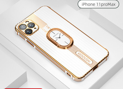 Θήκη σιλικόνης για Iphone με αναλογικό ρολόι στο πίσω μέρος