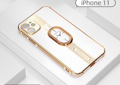 Θήκη σιλικόνης για Iphone με αναλογικό ρολόι στο πίσω μέρος