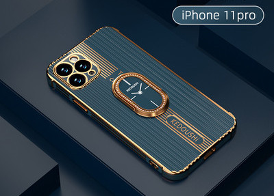 Θήκη σιλικόνης για Iphone με αναλογικό ρολόι στο πίσω μέρος