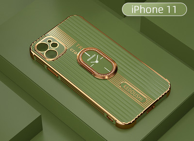 Θήκη σιλικόνης για Iphone με αναλογικό ρολόι στο πίσω μέρος