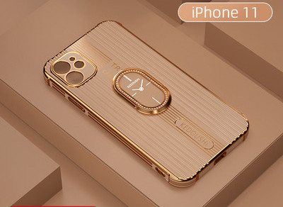 Θήκη σιλικόνης για Iphone με αναλογικό ρολόι στο πίσω μέρος