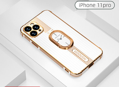 Θήκη σιλικόνης για Iphone με αναλογικό ρολόι στο πίσω μέρος
