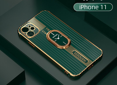 Θήκη σιλικόνης για Iphone με αναλογικό ρολόι στο πίσω μέρος