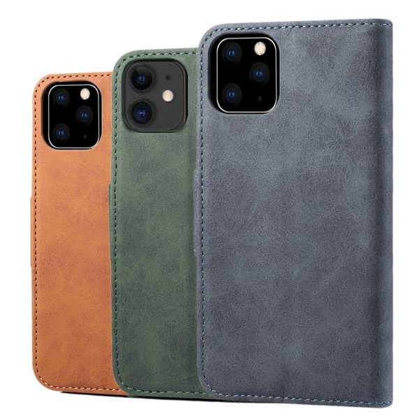 Husa din imitatie din piele pentru iPhone 11 si 11 Pro