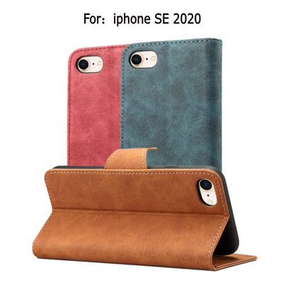 Husă pentru notebook din piele artificială pentru iPhone SE 2020