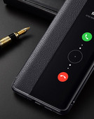 Μοντέρνα δερμάτινη θήκη για Huawei