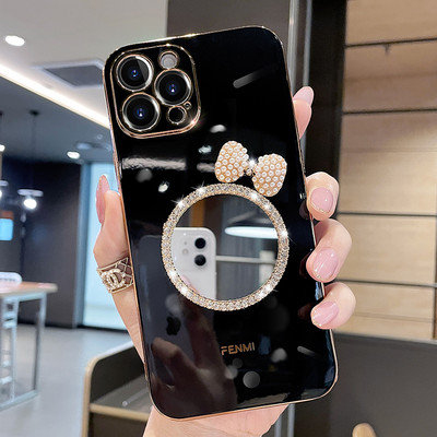 Dekoratiivkividega silikoonümbris iPhone`ile