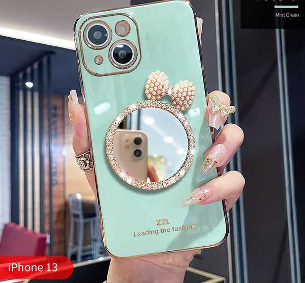 Silikona maciņš priekš iPhone ar dekoratīviem akmeņiem