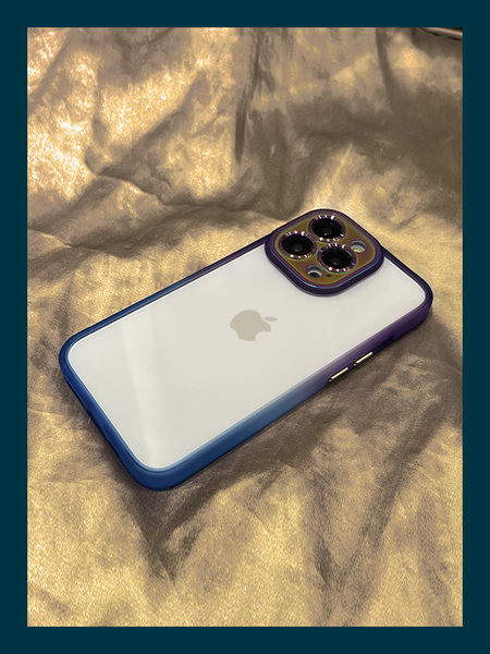 Husa din silicon cu culori irizate pentru iPhone