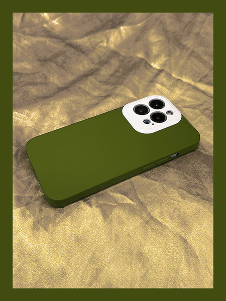 Husa din silicon de culoare solida pentru iPhone