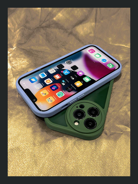 Ühevärviline silikoonümbris – sobib iPhone`ile