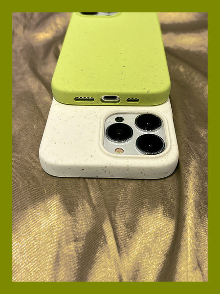 Silikonska maska u bijeloj i žutoj boji pogodna za iPhone