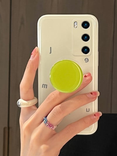 Нов модел силиконов калъф за Huawei в бял цвят