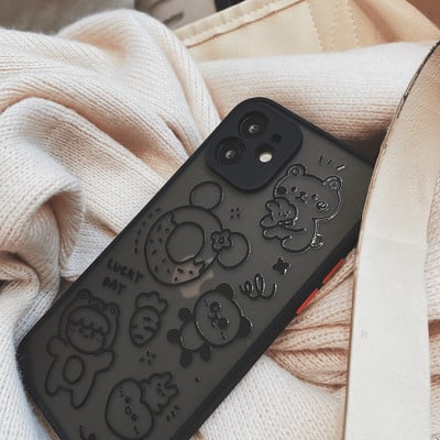 IPhone must silikoonist ümbris trükiga