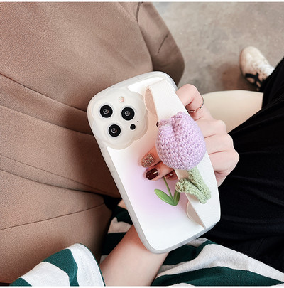 IPhone13 silikoonümbris 3D lillega