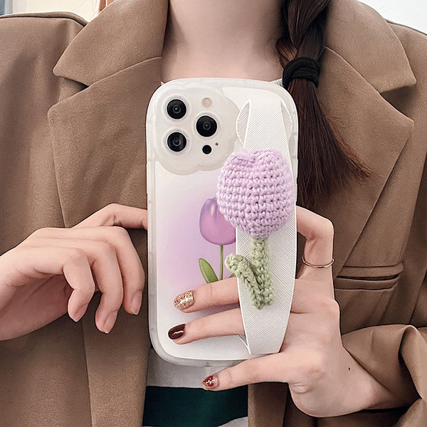IPhone13 силиконов калъф с 3D цвете