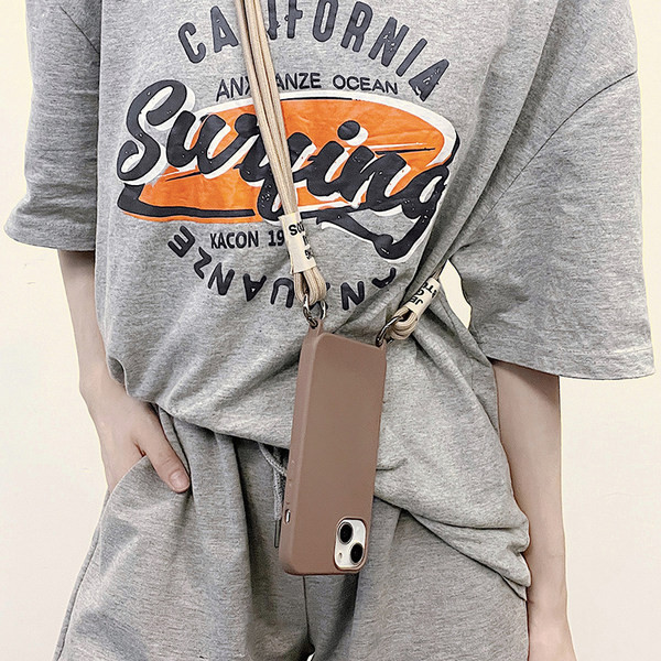 Silikona maciņš priekš iPhone ar garu rokturi