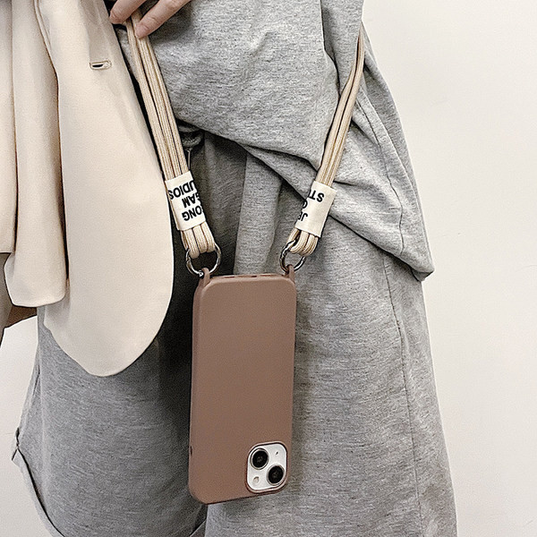 Silikona maciņš priekš iPhone ar garu rokturi