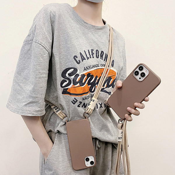 Silikona maciņš priekš iPhone ar garu rokturi