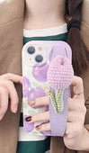 3D elemendiga silikoonümbris – sobib iPhone`ile