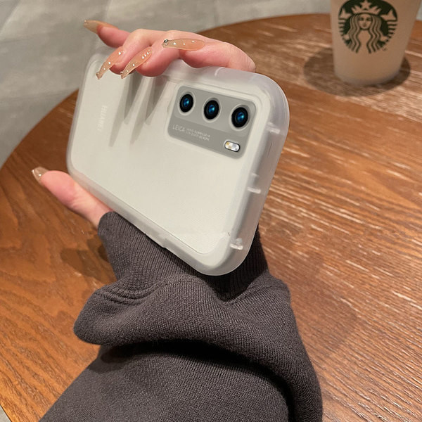 Jednobojna silikonska maska u bijeloj i crnoj boji - pogodna za Huawei