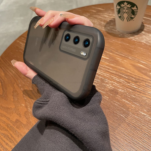 Jednobojna silikonska maska u bijeloj i crnoj boji - pogodna za Huawei