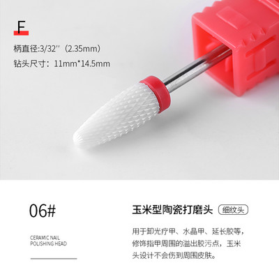 Kompaktna električna turpija za nokte sa 6 nastavaka