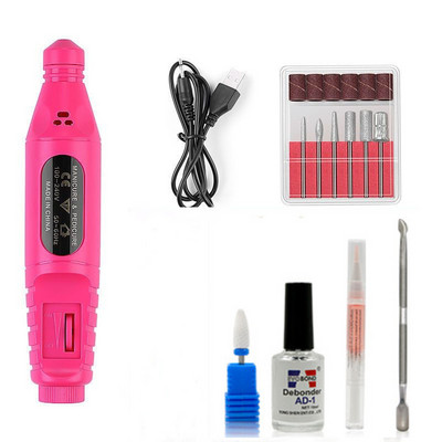 Ηλεκτρική λίμα πλήρης με συνημμένα για μανικιούρ και πεντικιούρ