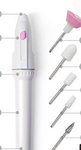 Elektriskā manikīra iekārta ar vairākiem stiprinājumiem