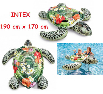 Надуваем дюшек Intex, Костенурка, Многоцветна, 190х 170 см