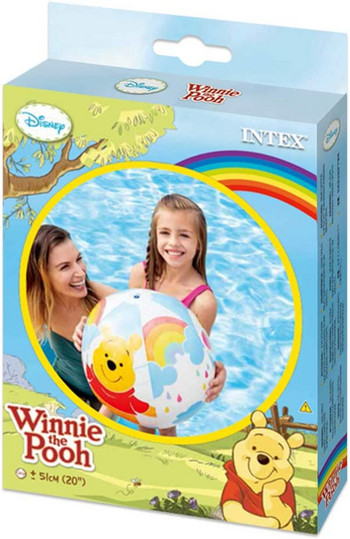 Надуваема топка Intex, Winnie the Pooh, 51 см, Многоцветна