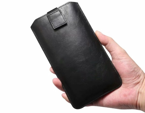 Ādas telefona maciņš - piemērots viduklim